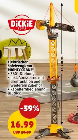 PENNY DICKIE TOYS Elektrischer Spielzeugkran MIGHTY CRANE Angebot