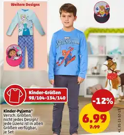 PENNY Kinder-Pyjama Angebot