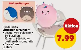 PENNY HOME IDEAS Sitzkissen für Kinder Angebot