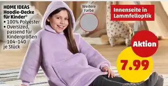 PENNY HOME IDEAS Hoodie-Decke für Kinder Angebot