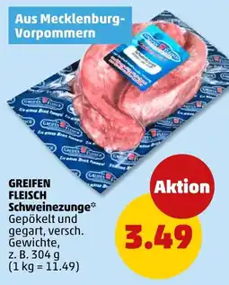 PENNY GREIFEN FLEISCH Schweinezunge Angebot