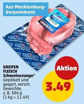 PENNY GREIFEN FLEISCH Schweinezunge Angebot