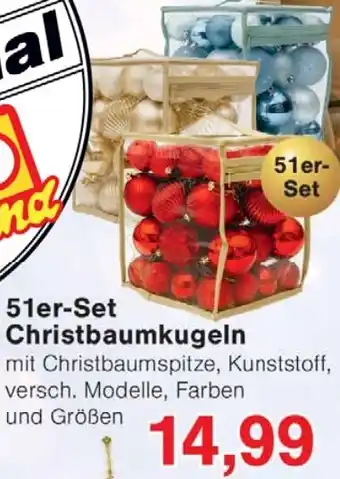 Wiglo Wunderland 51er-Set Christbaumkugeln Angebot