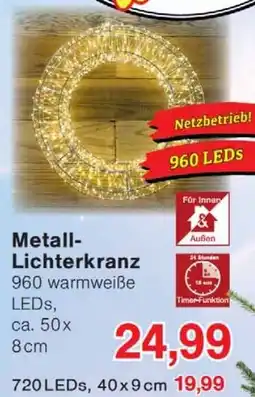 Wiglo Wunderland Metall Lichterkranz Angebot
