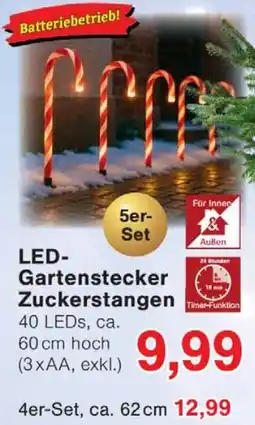 Wiglo Wunderland LED Gartenstecker Zuckerstangen Angebot