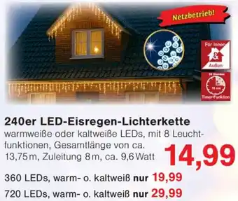 Wiglo Wunderland 240er LED-Eisregen-Lichterkette Angebot