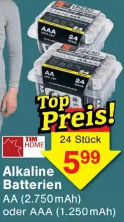 Wiglo Wunderland TIM HOME Alkaline Batterien Angebot