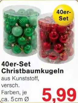 Wiglo Wunderland 40er- Set Christbaumkugeln Angebot