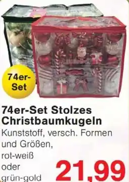 Wiglo Wunderland 74er-Set Stolzes Christbaumkugeln Angebot