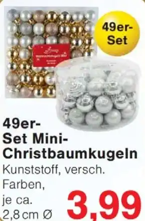 Wiglo Wunderland 49er- Set Mini- Christbaumkugeln Angebot