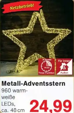 Wiglo Wunderland Metall-Adventsstern Angebot