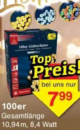 Wiglo Wunderland 100er Lichterkette Angebot