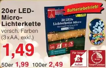 Wiglo Wunderland 20er LED- Micro- Lichterkette Angebot