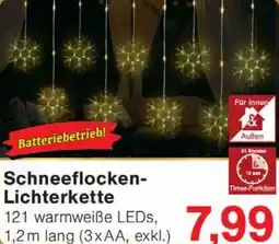 Wiglo Wunderland Schneeflocken- Lichterkette Angebot