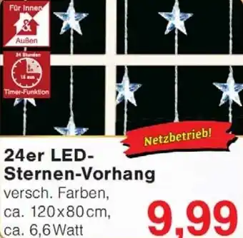 Wiglo Wunderland 24er LED- Sternen-Vorhang Angebot