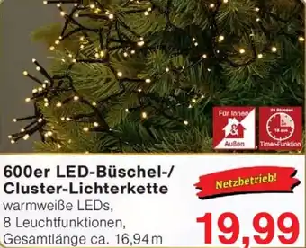 Wiglo Wunderland 600er LED-Büschel-/ Cluster-Lichterkette Angebot