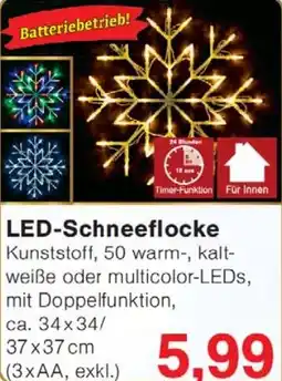 Wiglo Wunderland LED-Schneeflocke Angebot
