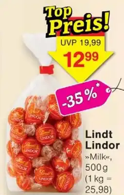 Wiglo Wunderland Lindt Lindor Angebot