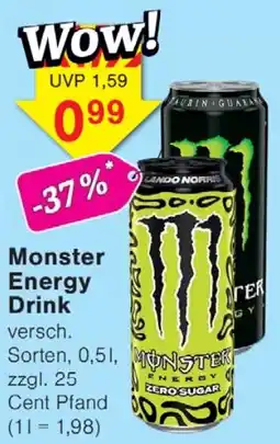 Wiglo Wunderland Monster Energy Drink Angebot