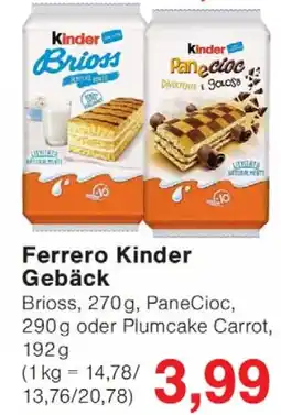 Wiglo Wunderland Ferrero Kinder Gebäck Angebot