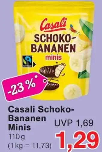 Wiglo Wunderland Casali Schoko- Bananen Minis Angebot