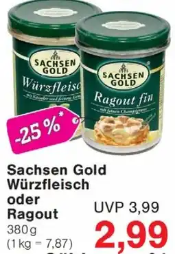 Wiglo Wunderland Sachsen Gold Würzfleisch oder Ragout Angebot