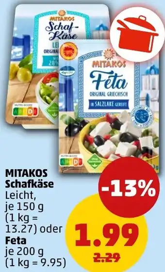 PENNY MITAKOS Schafkäse oder Feta Angebot