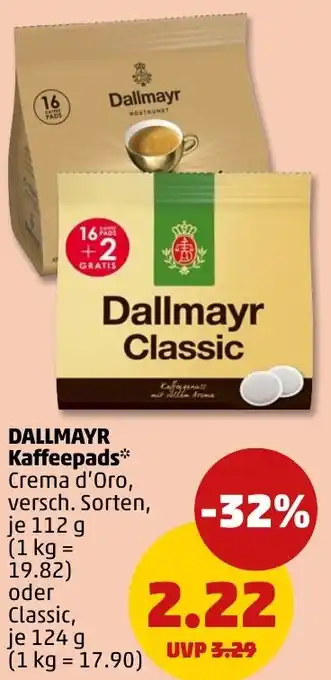 PENNY DALLMAYR Kaffeepads Angebot