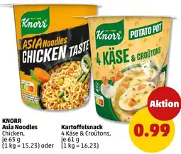 PENNY KNORR Asia Noodles oder Kartoffelsnack Angebot