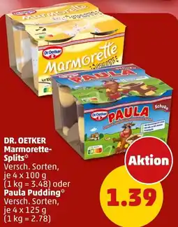 PENNY DR. OETKER Marmorette Splits oder Paula Pudding Angebot