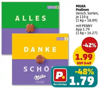 PENNY MILKA Pralinen Angebot