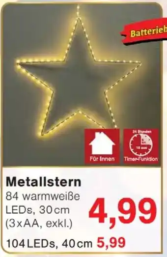 Wiglo Wunderland Metallstern Angebot
