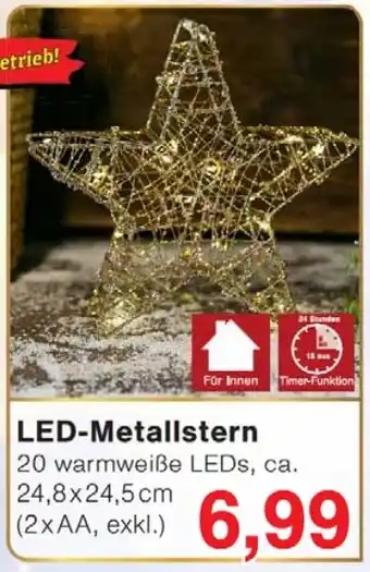 Wiglo Wunderland LED-Metallstern Angebot