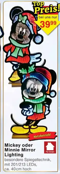 Wiglo Wunderland Mickey oder Minnie Mirror Lighting Angebot