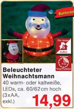 Wiglo Wunderland Beleuchteter Weihnachtsmann Angebot