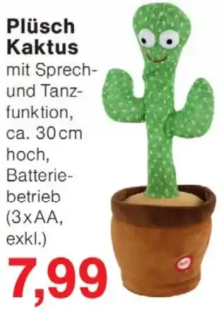 Wiglo Wunderland Plüsch Kaktus Angebot