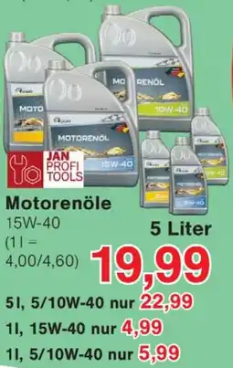 Wiglo Wunderland JAN PROFI TOOLS Motorenöle Angebot