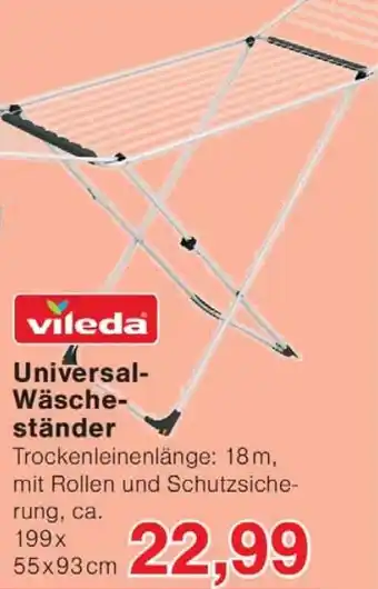 Wiglo Wunderland Vileda Universal Wäscheständer Angebot