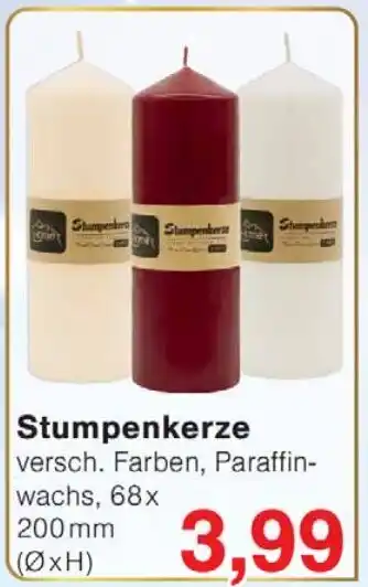 Wiglo Wunderland Stumpenkerze Angebot