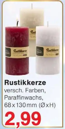 Wiglo Wunderland Rustikkerze Angebot