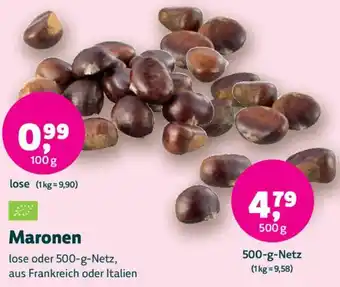 Biomarkt Maronen Angebot