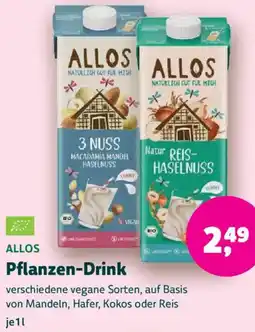 Biomarkt ALLOS Pflanzen-Drink Angebot