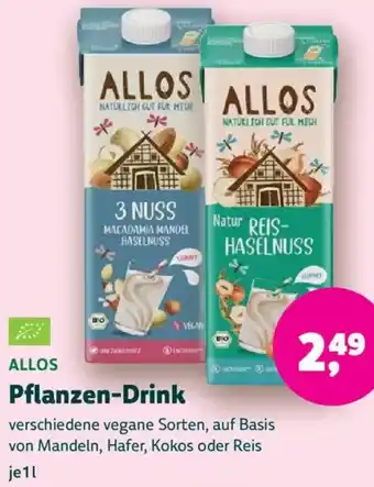 Biomarkt ALLOS Pflanzen-Drink Angebot