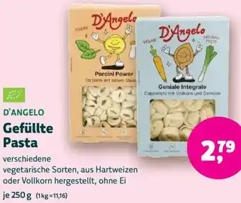 Biomarkt D'ANGELO Gefüllte Pasta Angebot