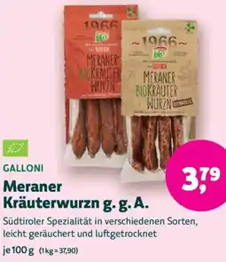 Biomarkt GALLONI Meraner Kräuterwurzn g. g. A. Angebot