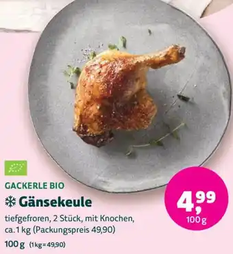 Biomarkt GACKERLE BIO Gänsekeule Angebot