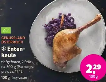 Biomarkt GENUSSLAND ÖSTERREICH Entenkeule Angebot