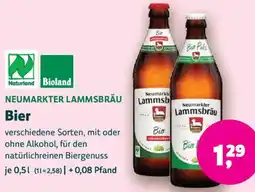 Biomarkt NEUMARKTER LAMMSBRÄU Bier Angebot