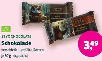 Biomarkt STYX CHOCOLATE Schokolade Angebot