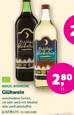 Biomarkt RIEGEL BIOWEINE Glühwein Angebot